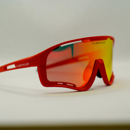 Sport-Sonnenbrille. Rot.